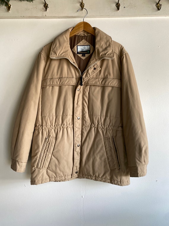 1970s Fieldmaster LL Bean Tan Winter Coat L