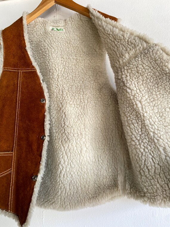 Women's Suede Sherpa Vest main image 0