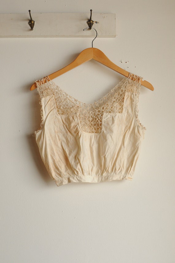 Gorgeous Antique Edwardian Lace Tutting Corset Co… - image 4