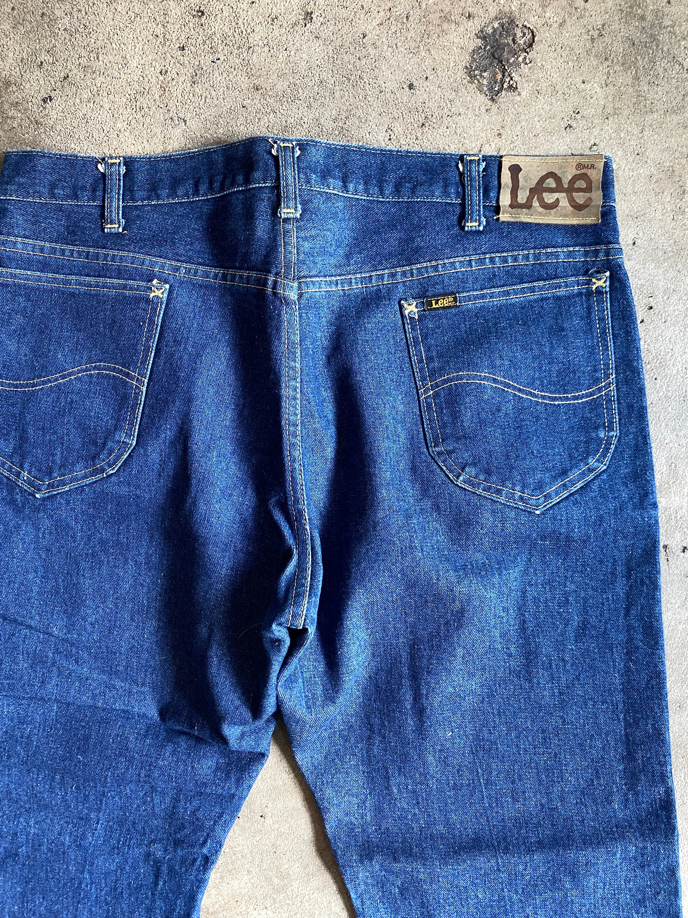 Deadstock Lee 200 1970s/80s Dark Indigo Denim Jeans Size 38x29 - Etsy
