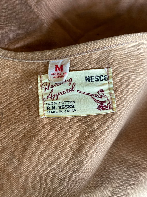 Nesco Hunting Apparel 1960s Duck Canvas made in J… - image 2