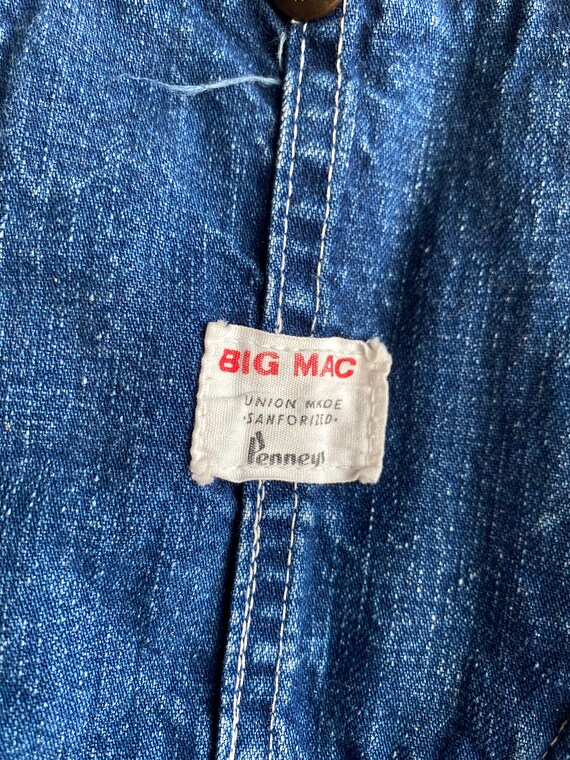 1950s Penney’s Big Mac Indigo Sanforized Cotton U… - image 2