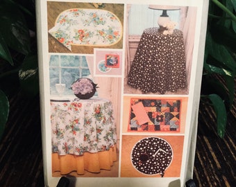 Simplicity 1978 Patrón 8364 Mantel/Servilletas/Manteles individuales/Posavasos SIN CORTAR Vintage