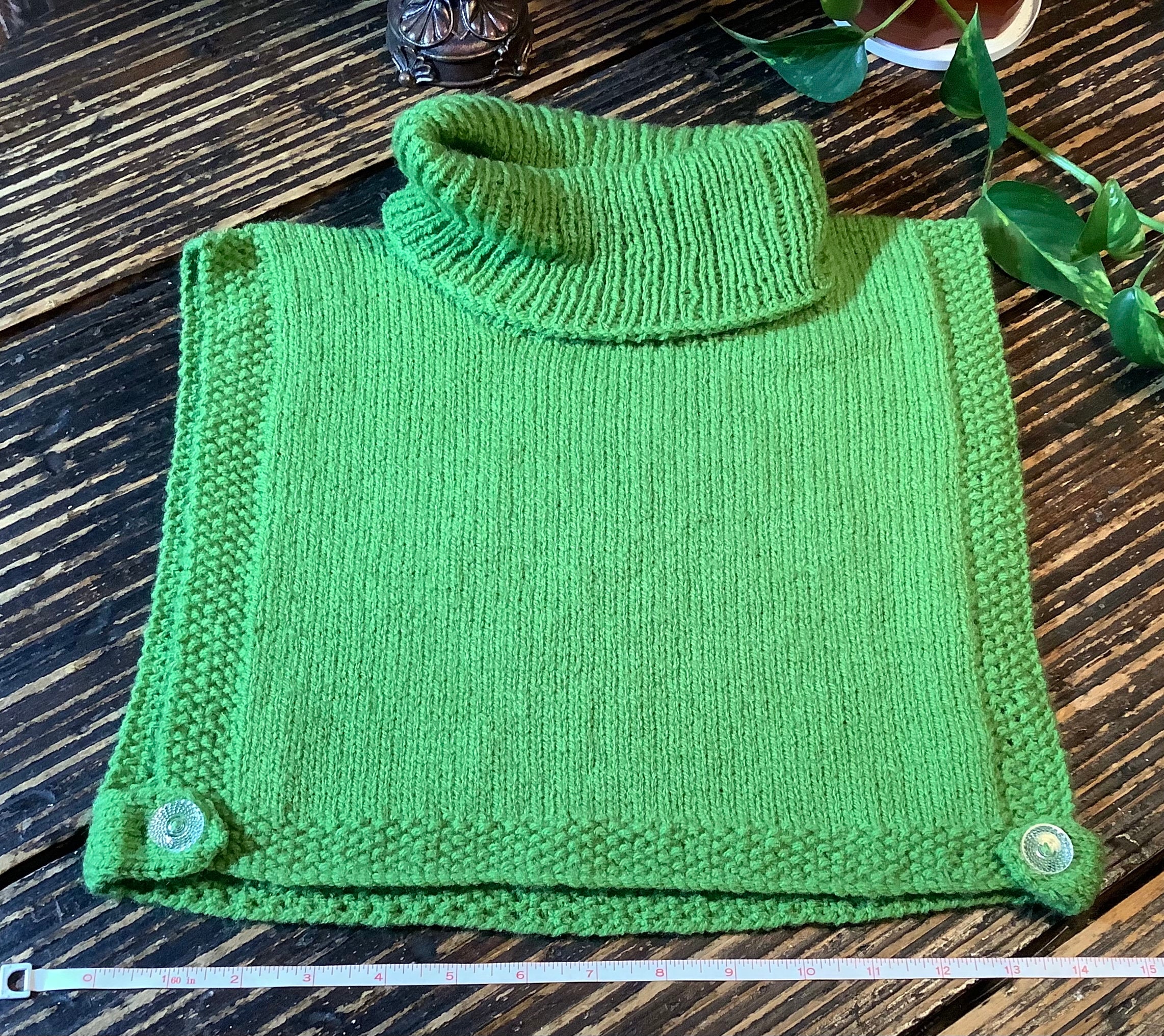 lime green turtleneck dress Cable-Knit Round Neck Sweater Dress main image 1