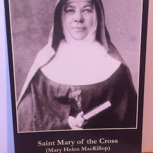 Carte mémoire de Sainte Marie de la Croix *Mary Helen MacKillop* La première sainte d'Australie ! 1842-1909