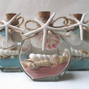 Beach In Bottle Home Decor (Choose Colors), Decorative Bottle Gift for Beach Ocean Lovers, Beach Ocean Coastal Home Decor