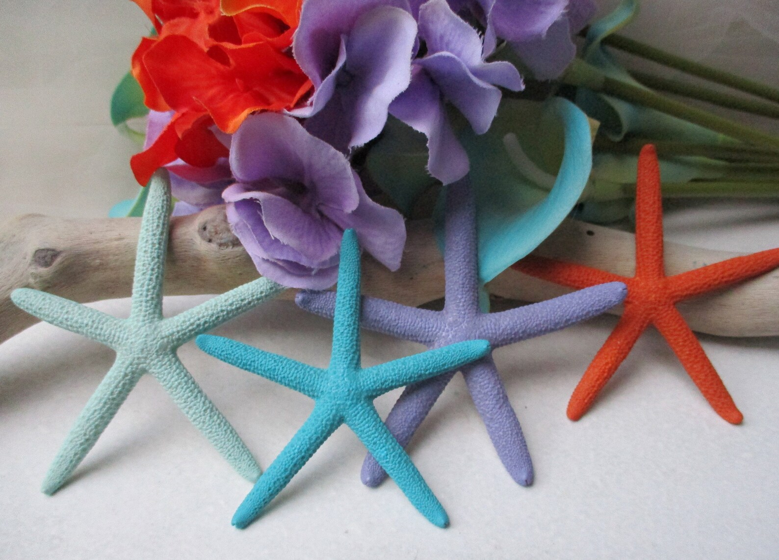 Painted Starfish Table Decor Table Accent Wall Decor Etsy