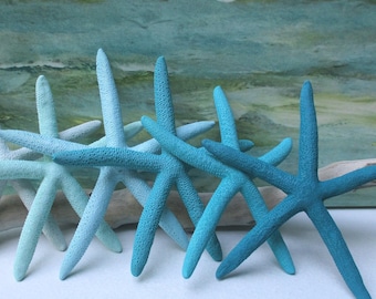 Large Painted Starfish 6-10": Coastal Beach Home Decor