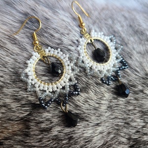 Beaded earrings,  beautiful handmade earrings, valentines day gift,