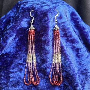 Beaded earrings,  beautiful handmade earrings, valentines day gift,
