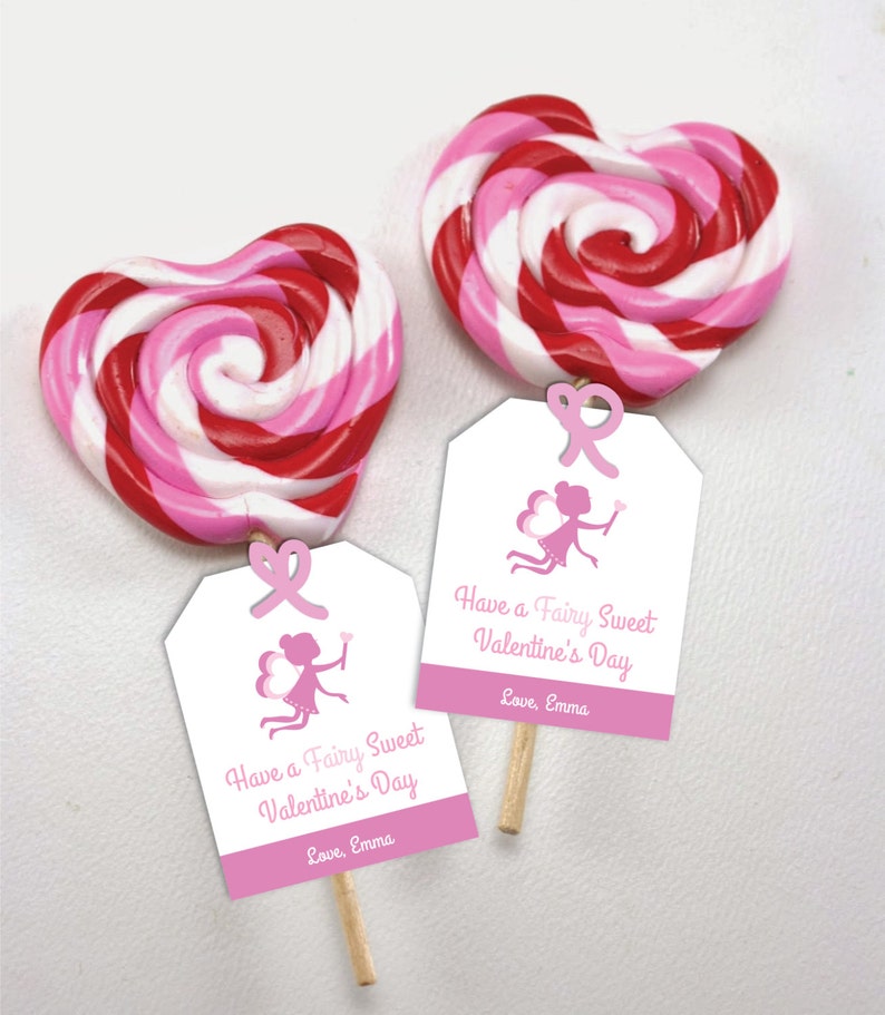 Have a Fairy Sweet Valentine/'s Day Fairy Theme Valentine/'s Day Card Fairy Theme Valentine Fairy Theme Valentines Day Tag
