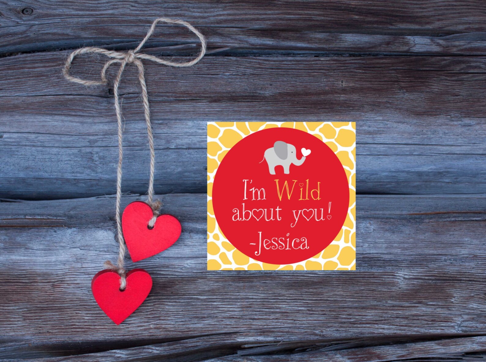 Wild About You Valentine's Day Card I'm Wild About | Etsy