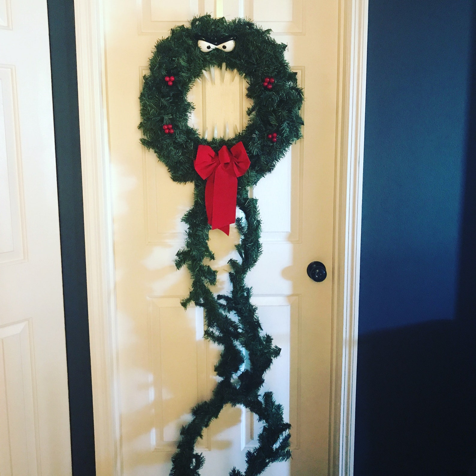 Nightmare Before Christmas inspired monster wreath FREE Etsy