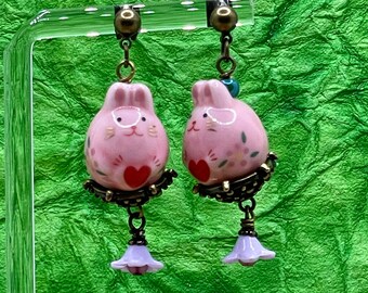 Easter Bunny Earrings | Happy Easter Jewelry | Bunny Jewelry | Rabbit Earrings |Spring Earrings | Spring Jewelry | Chocolate Bunny