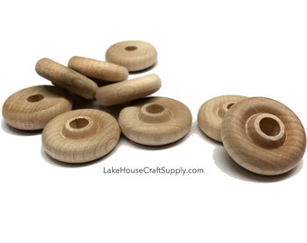Wood Toy Wheels and Axels. Wood Wheels and Axels for Vehicles. Wood Train Wheels. Wooden Craft Parts for Vehicles.