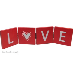 LOVE Sign: Hinged Standing Tabletop Decor