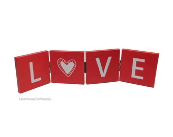 LOVE Standing Desktop Sign. LOVE Sign. Valentine Decor LOVE.