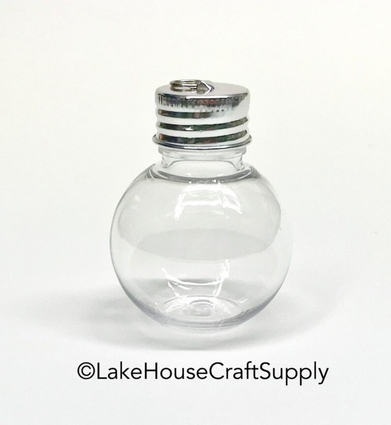 Bulk Clear Round Fillable Plastic Bulb Ornaments Image 0