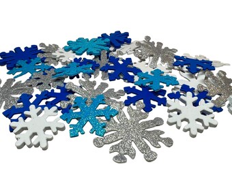 Puffed Snowflake Stickers Confetti, Table Scatter, Filler. Foam Snowflakes. Snowflake Stickers.