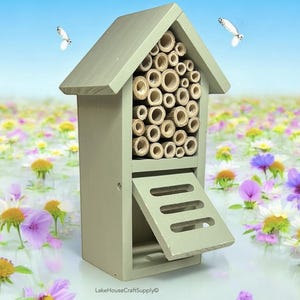 Insect Hotel. Bee Hive. Bug House. Butterfly House Garden Decor. Insects Bees Butterflies. Insect Habitat.