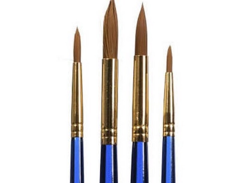 Assorted Artist Paint Brush Packs. Fine Art Brushes. Round Etsy