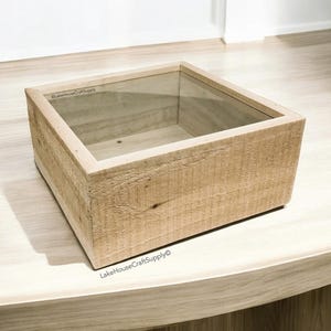 Deep Wood Shadowbox. Rustic Wood Deep Shadowbox. Deep wooden shadowbox display case. Bare wood shadowbox, deep.