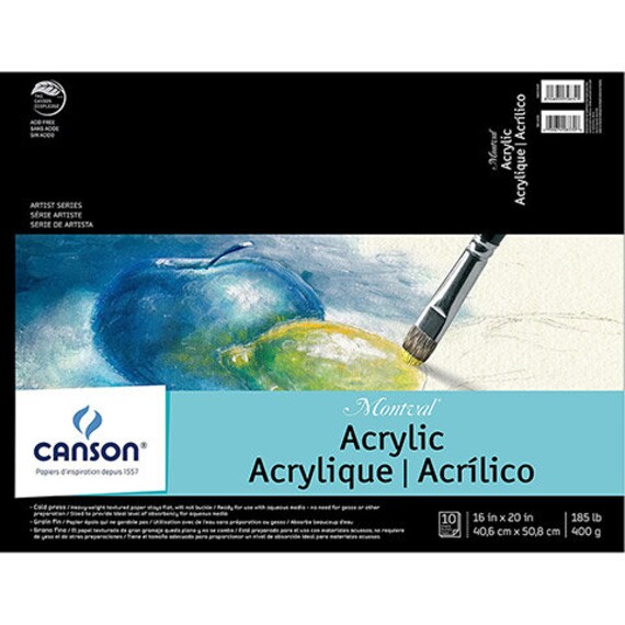 16 x 20 in 10 Sheets//Pad Canson Paper Canvas Pad White