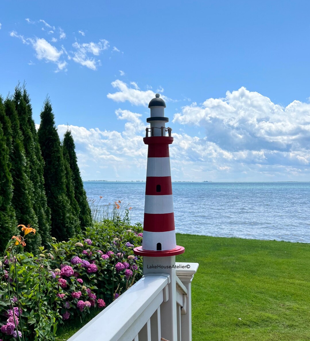 CUSTOM 21 Wood Lighthouse Decor. OOAK Coastal Lighthouse Etsy