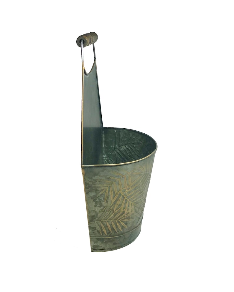 Metal Wall Vase. Metal Wall Pocket. Wall Floral Vase. Outdoor Etsy