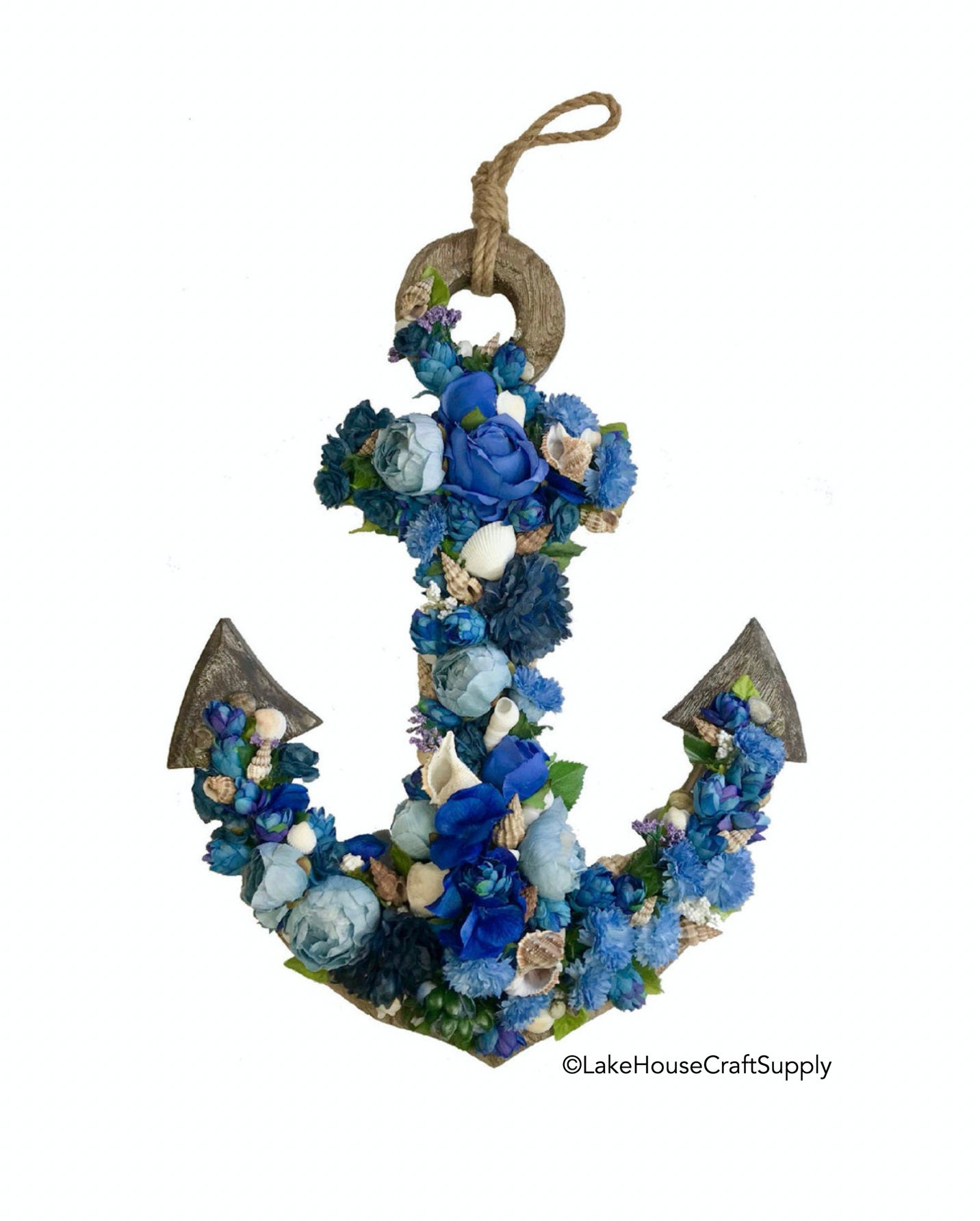 Decoración grande de anclaje decorado. Decoración de pared de | Etsy