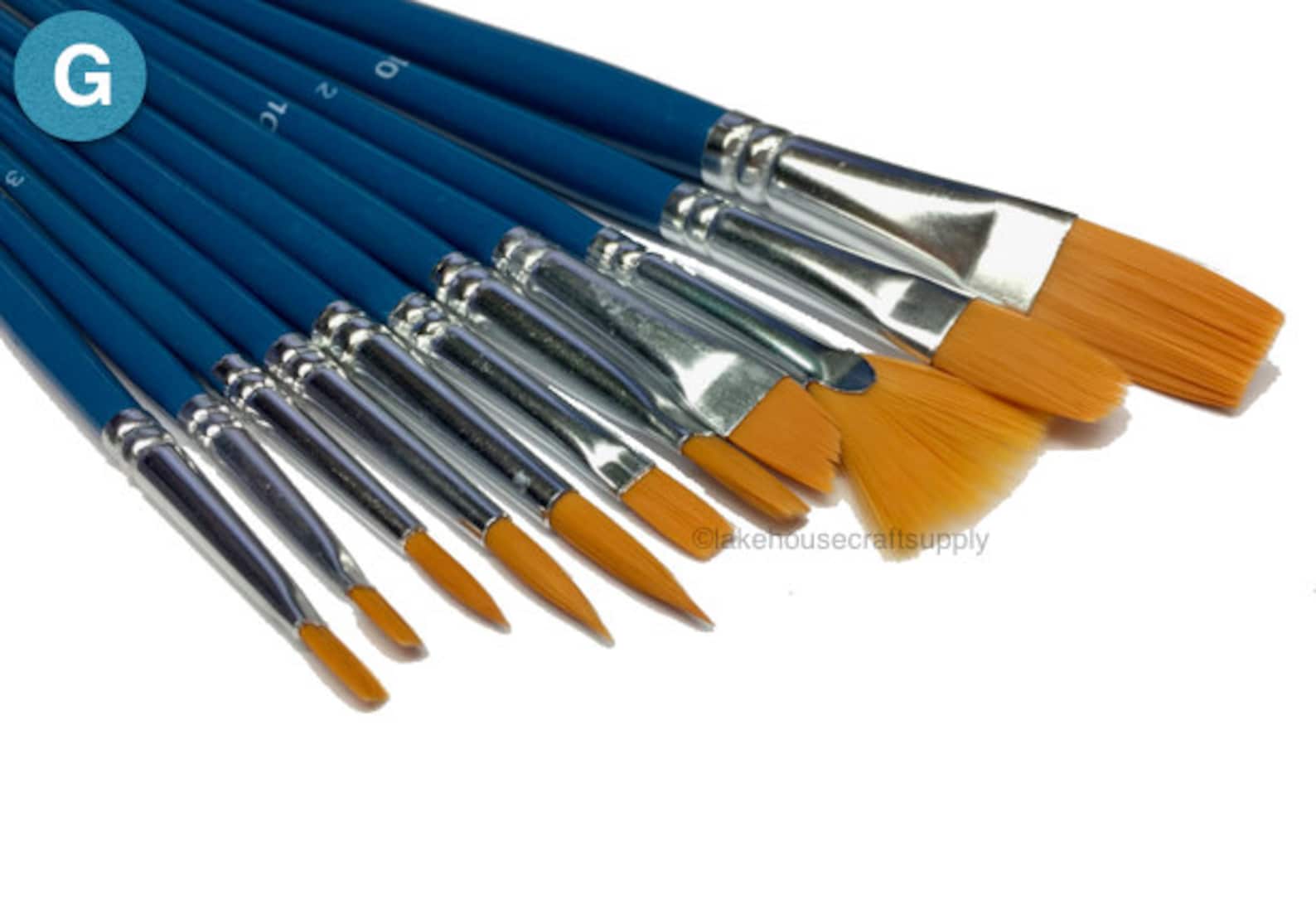 Assorted Artist Paint Brush Packs. Script Liner Brush Packs. Etsy