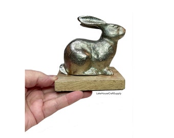 Bunny Rabbit Decor. Easter Rabbit Decor. Rabbit Paperweight.