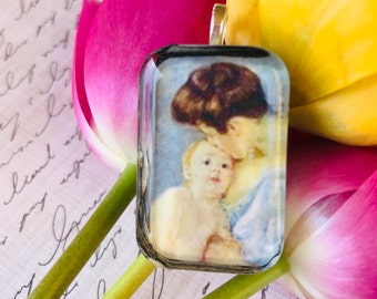 GiftJewelryShop Bronze Retro Style Mary Cassatts Breakfast in Bed Flower Pendant Charm Necklaces #22 GiftJewelryShop Bronze Retro Style Mary Cassatts Breakfast in Bed Flower Pendant Charm Necklaces #22