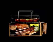 Vintage Pyrex Bake A Round Bread Baker With Box Instructions Recipes 1970s