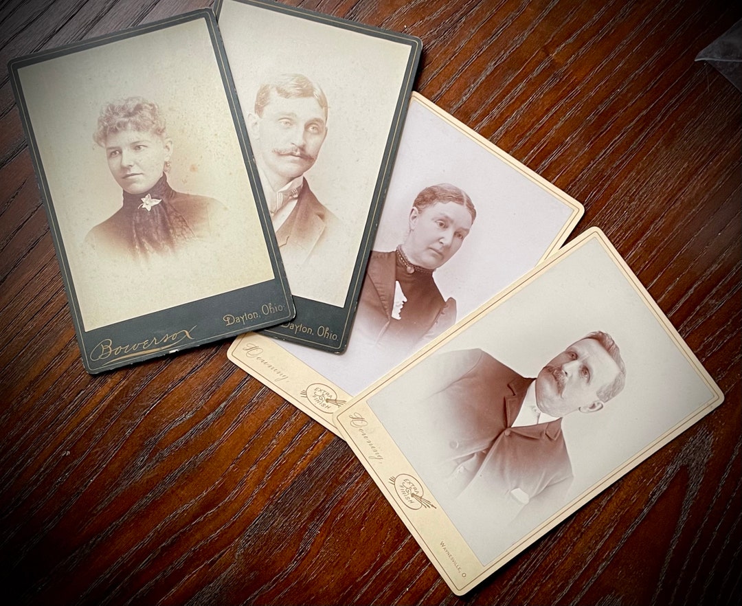 Antique Victorian Cards Married Couples Dayton Ohio Etsy