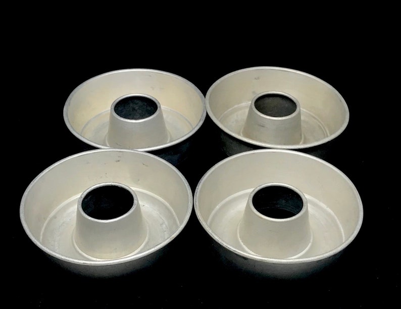 Set of 4 Vintage Aluminum Mini Bundt Pans / Donut Pan / Jello Etsy