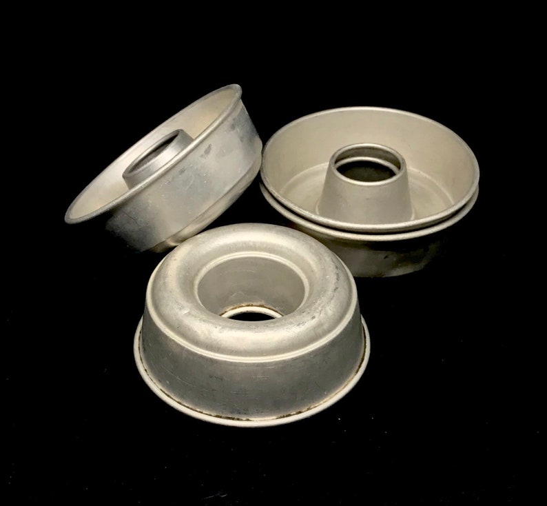 Set of 4 Vintage Aluminum Mini Bundt Pans / Donut Pan / Jello Etsy