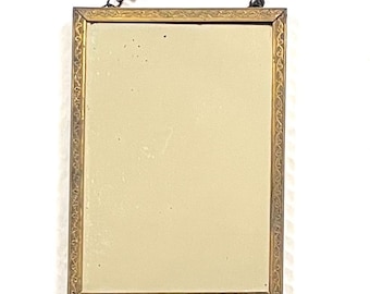 Ornate Gold Gilt Wood Frame Mirror: Hollywood Regency Decor (41” X