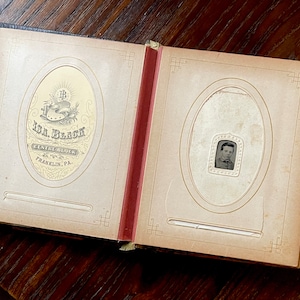 Victorian Cdv Photograph Album / Tintypes / 1800s Photos / Michigan