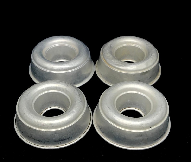 Set of 4 Vintage Aluminum Mini Bundt Pans / Donut Pan / Jello Etsy