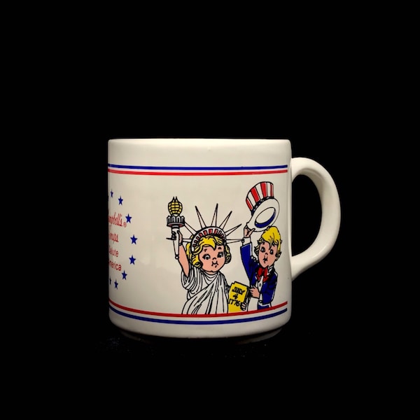 Vintage Campbell’s Soup Bicentennial Coffee Mug / Fourth Of July 1970s Patriotic Coffee Cup