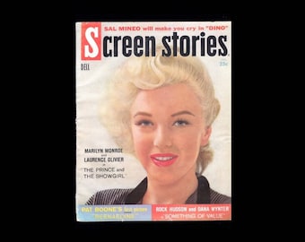 Vintage Marilyn Monroe Screen Stories Magazine / July 1957 Vintage Ephemera