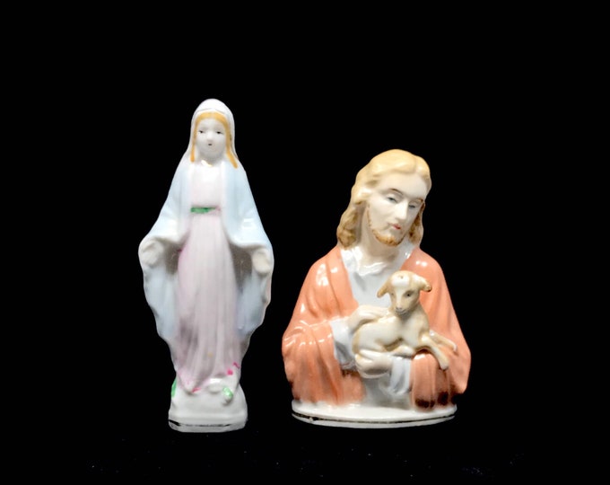 Vintage Ceramic Religious Statues Icon / Figurines Jesus & Etsy