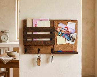 Corkboard Mail Organizer