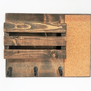 Mini Cork Board Mail Organizer