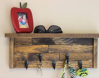 Rustic Key Holder Shelf, Key Holder,