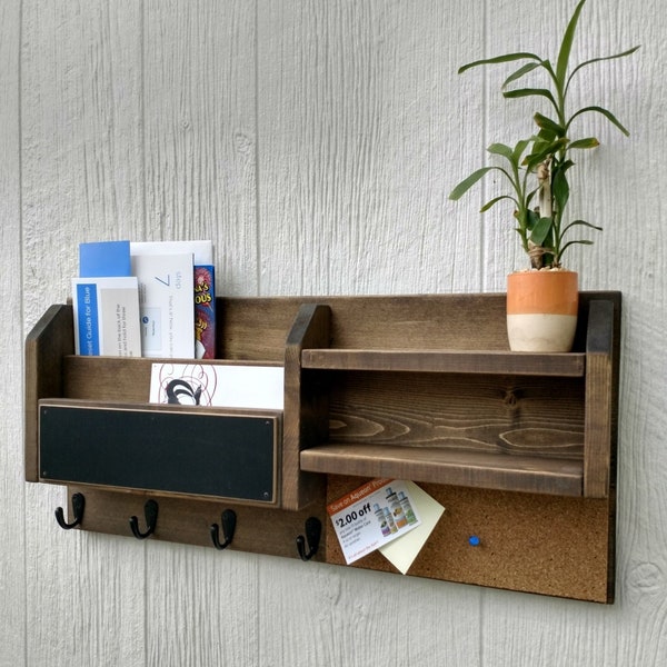 Home Mail Rack Wall Mail Organizer - Etsy