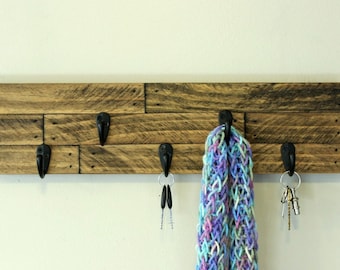 Porte-clés et porte-chapeaux rustiques