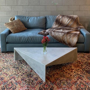 Concrete block store side table