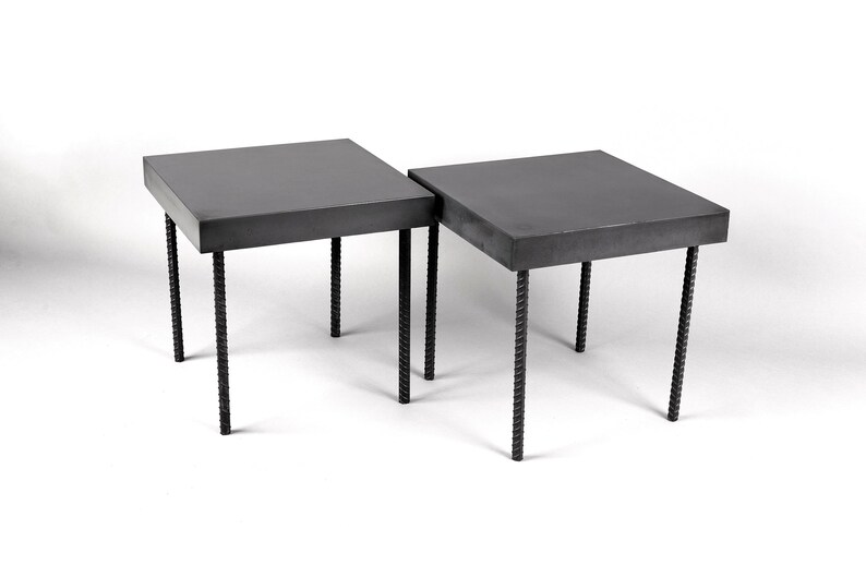 Concrete Coffee Table Rebar Design Etsy